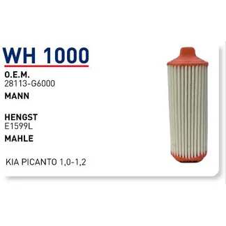 Фильтр воздушный KIA Picanto III 17-> WUNDER FILTER WH1000