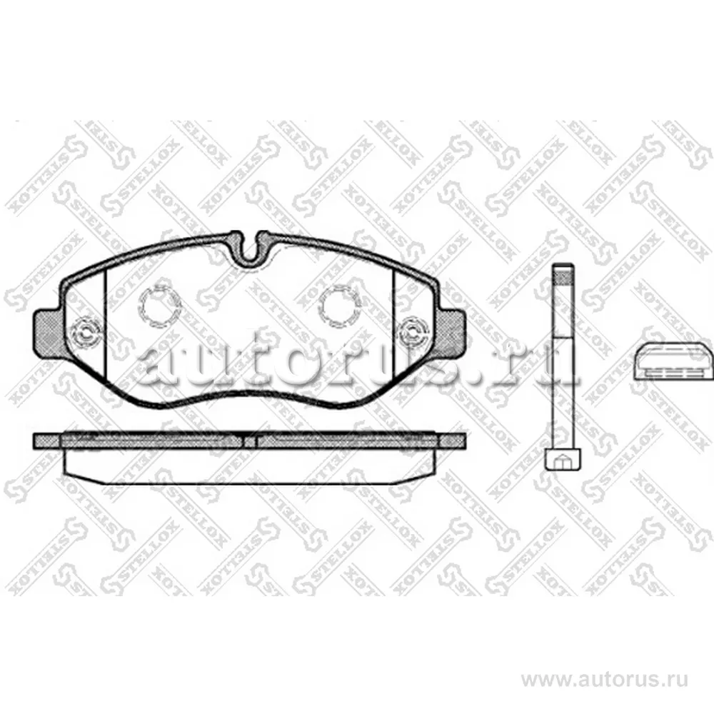 Колодки дисковые п. Iveco Daily III 29/35/40/45/50/60/65 06> STELLOX 001 093B-SX
