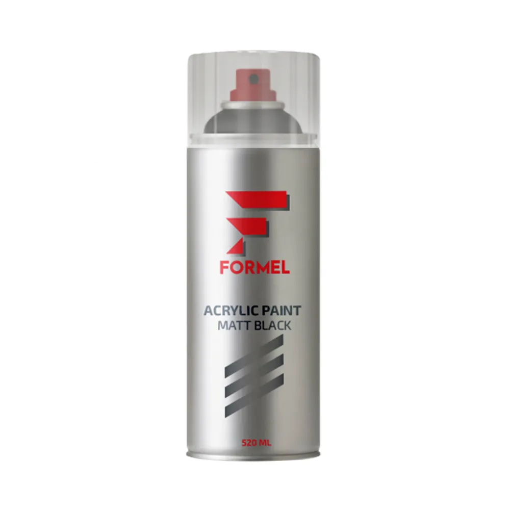 Эмаль черный матовый 520 мл, аэрозоль FORMEL FM-4006