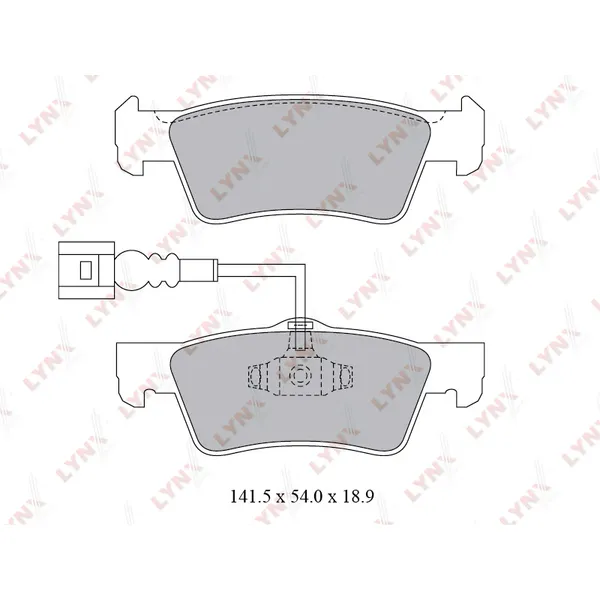 Колодки тормозные LYNXauto BD-8034
