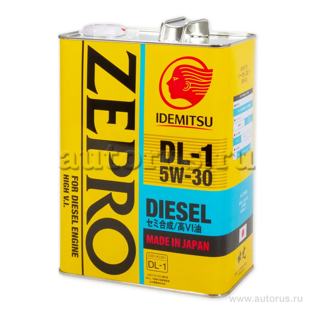Масло моторное IDEMITSU Zepro Diesel DL-1 5W-30 полусинтетическое 4 л 2156-004
