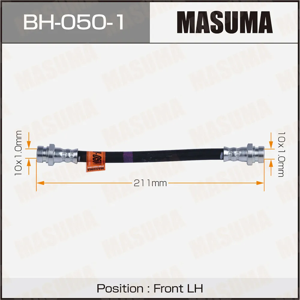 Шланг тормозной передний MITSUBISHI DELICA MASUMA BH-050-1