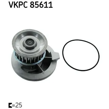 Помпа, водяной насос CHEVROLET Lacetti/Nubira/OPEL Kadett E/Vectra A SKF VKPC 85611