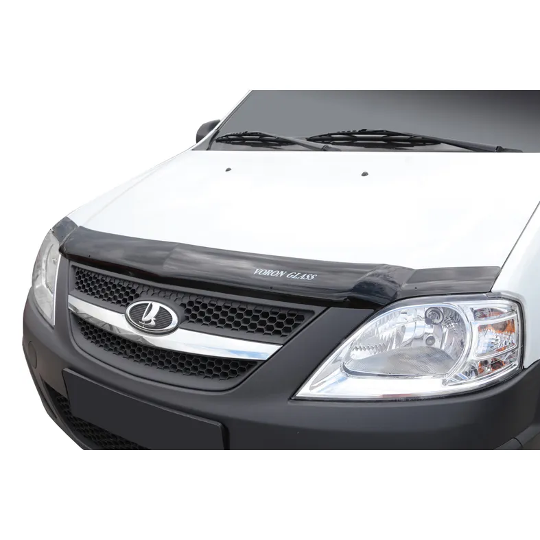 Спойлер на капот LADA Largus еврокрепеж поликарбонат VORON GLASS MUKH0327
