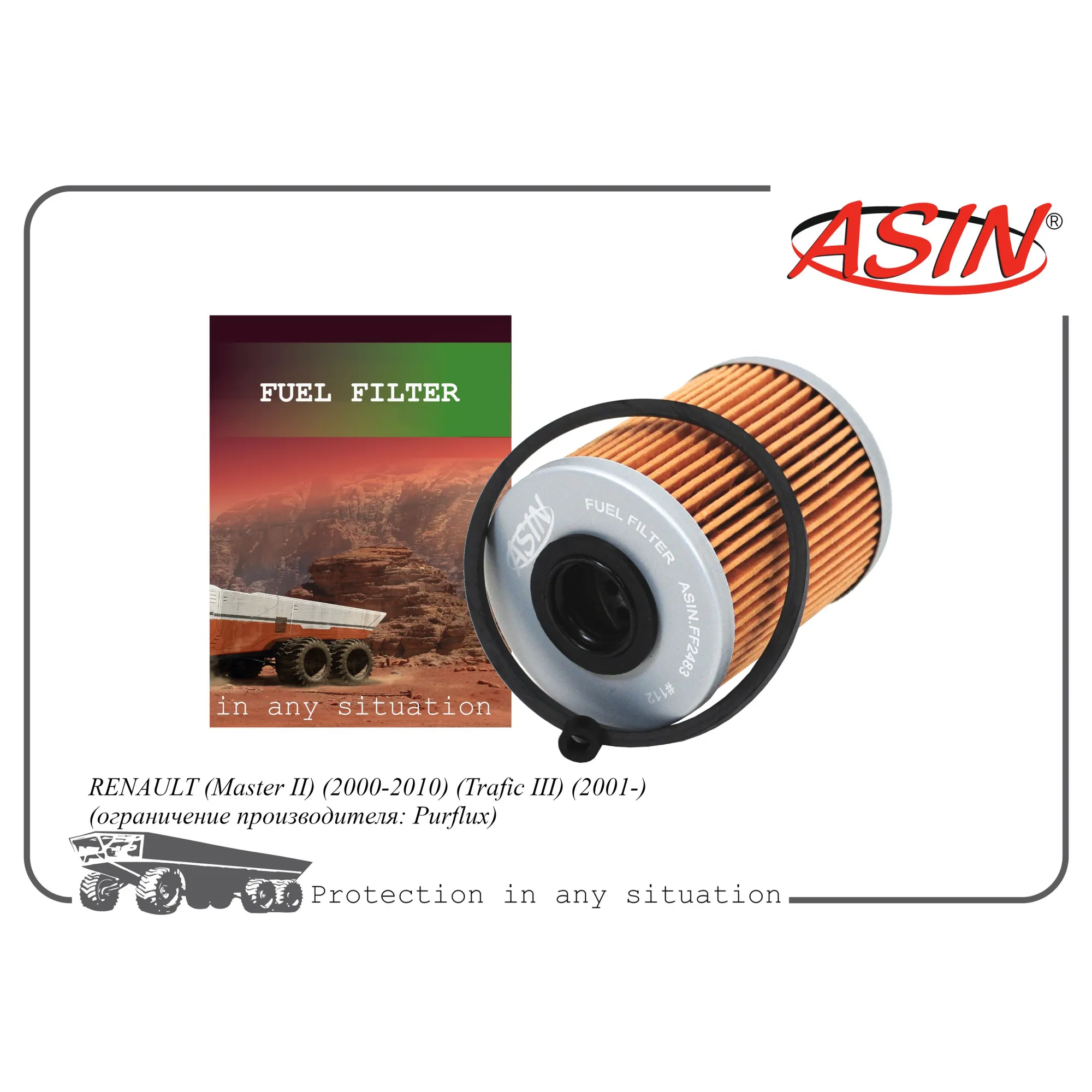 Фильтр топливный 7701475229/ASIN.FF2483 ASIN ASIN ASINFF2483