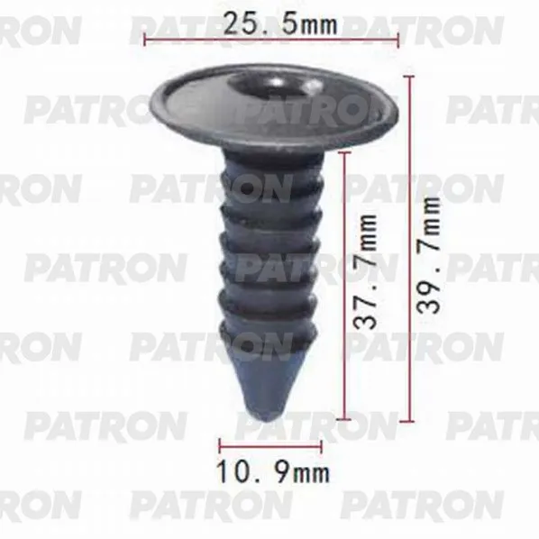 Клипса пластмассовая AMC, GM, Lifan применяемость: кузов - решётки PATRON P370684
