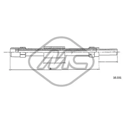 Трос сцепления VW TRANSPORTER Metalcaucho 83622