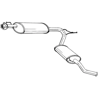 Глушитель задний PEUG BOXER II 02-06 BOSAL 283-581