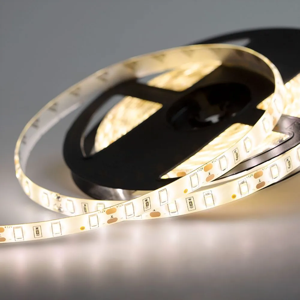 Лента светодиодная 12В, SMD5730, 60 LED/м, 3000K, 12мм, 5м, IP65 Lamper 141-234