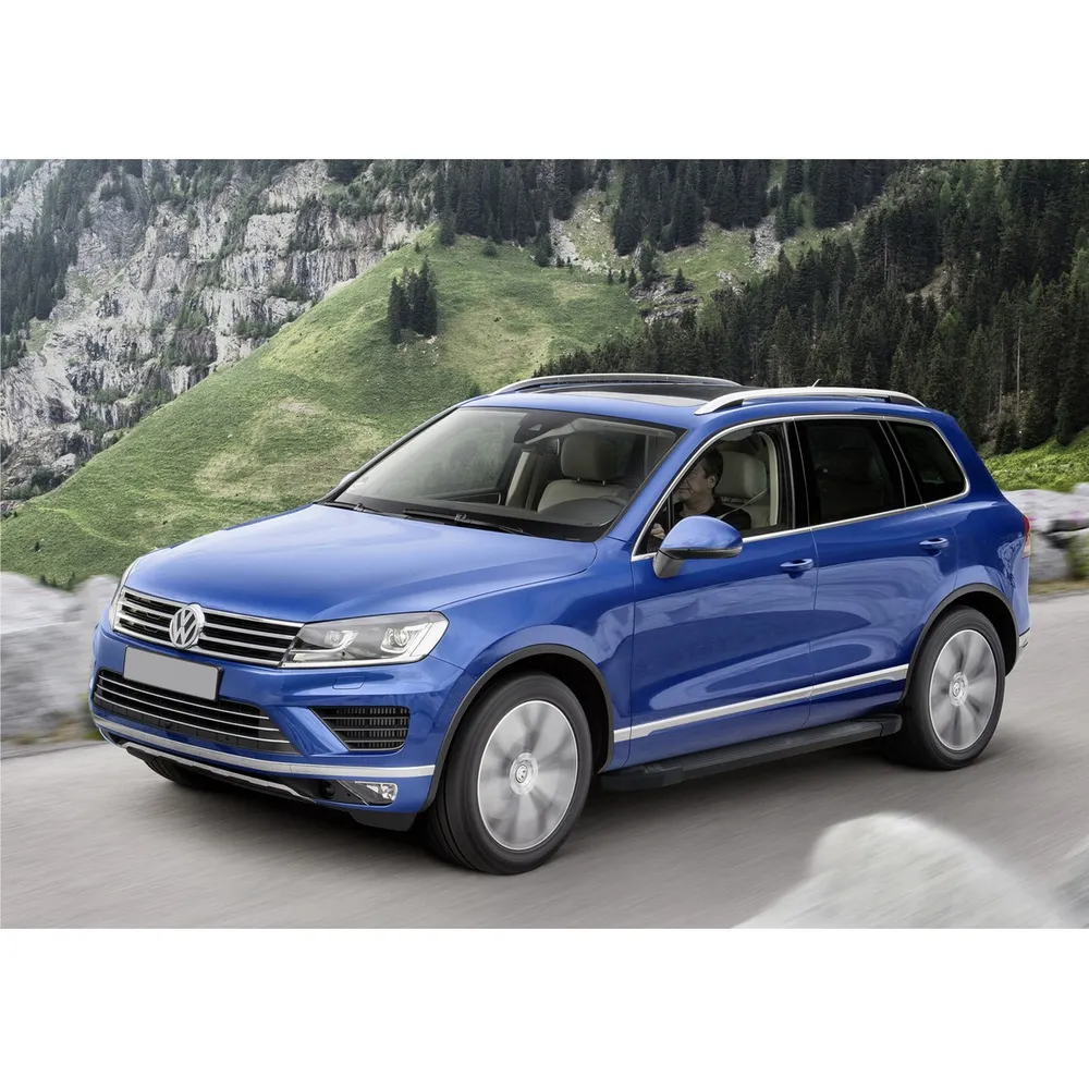 Порог-площадка Black F193ALB + комплект крепежа, RIVAL, Volkswagen Touareg 2010-2018 Volkswagen Touareg II F193ALB.5801.3