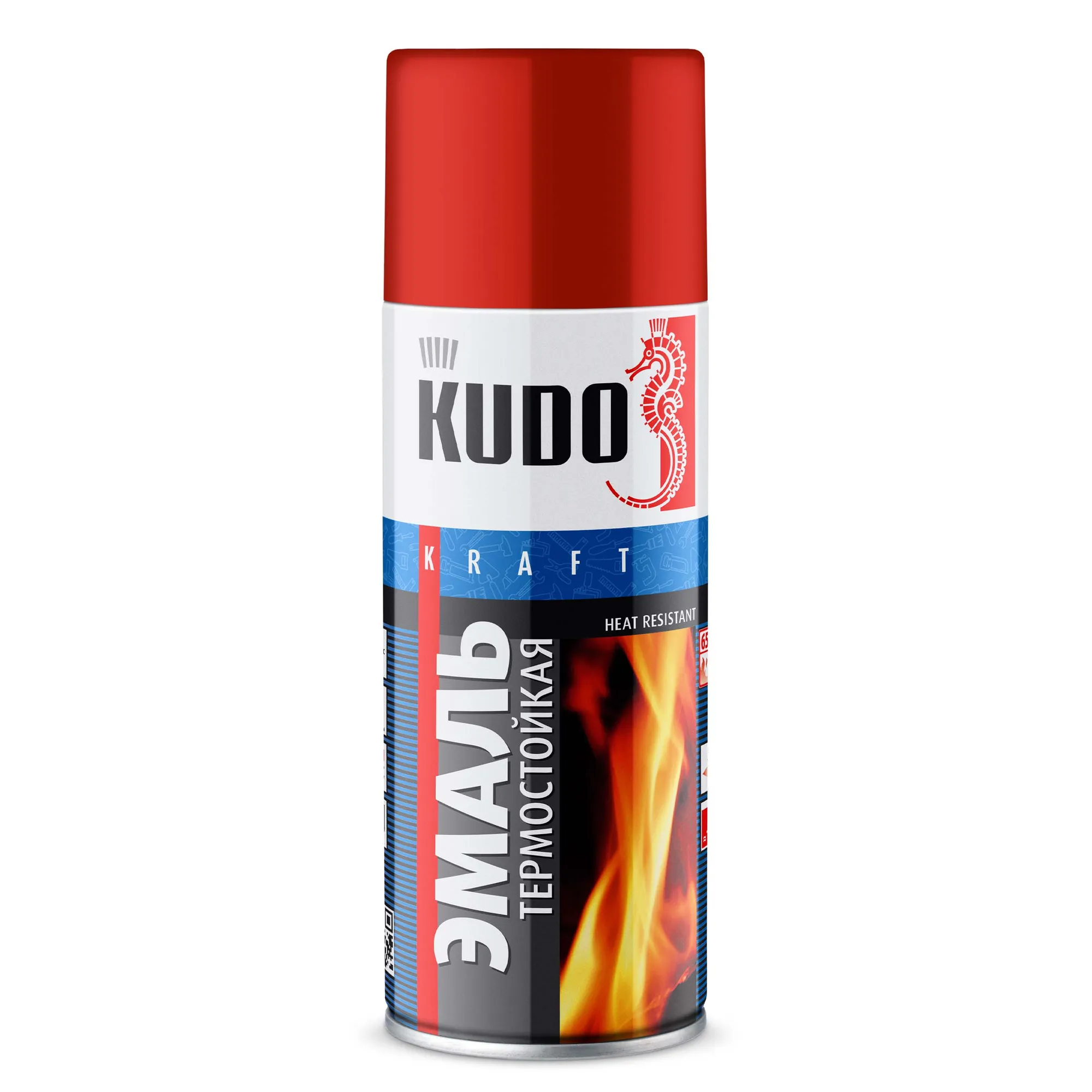 Эмаль термостойкая красная KUDO KERRY KU5005