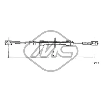Трос газа DAILY-GRINTA Metalcaucho 81469