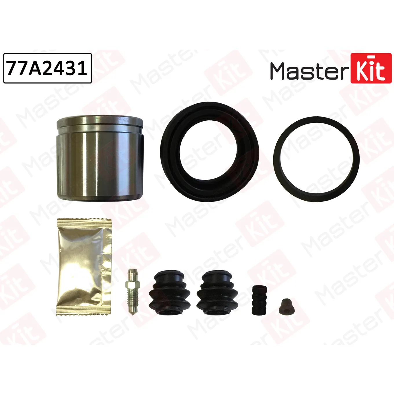 Ремкомплект тормозного суппорта + поршень Kia RIO II (JB) 2005 -, Hyundai ACCENT III (MC) MASTERKIT 77A2431