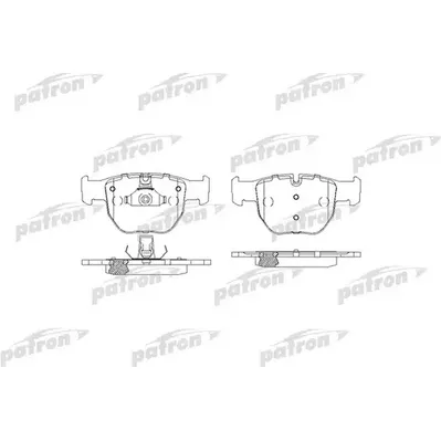 Колодки тормозные дисковые передн LANDROVER, Range Rover 2/2002-0 PATRON pbp1597