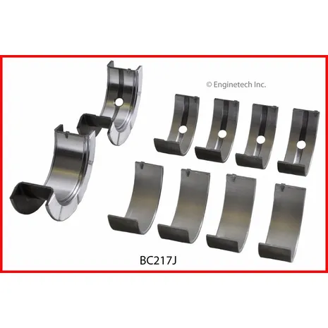 Вкладыши коренные комплект +0.25 CHRYSLER 2.0L 95-05 ENGINETECH BC217J.25