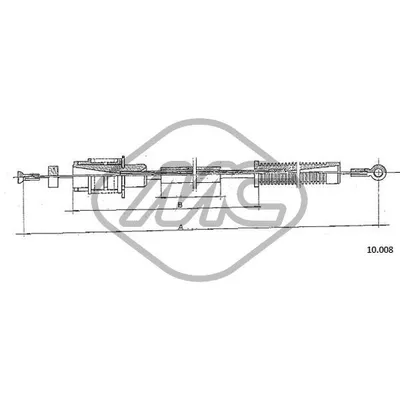 Трос газа VISA (652 CC) - LN - LNA Metalcaucho 80875