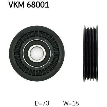 Ролик ремня приводного SKF VKM 68001