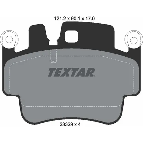 Колодки тормозные Porsche TEXTAR 2332902