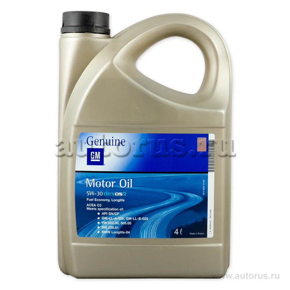 Масло моторное GM Лукойл Dexos 2 5W-30 синтетическое 4 л 95599404