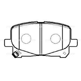 Колодки тормозные TOYOTA Estima 1999 ~ 2006 / Estima Emina 2000 ~ 20 CTR GK1106