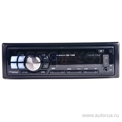 Проигрыватель CD,MP3 ALPINE CDE-110UB, 4x45вт, USB