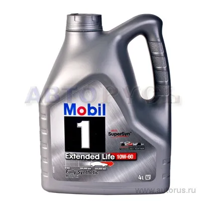 Масло моторное MOBIL 1 Extended Life 10W-60 синтетическое 4 л 150043