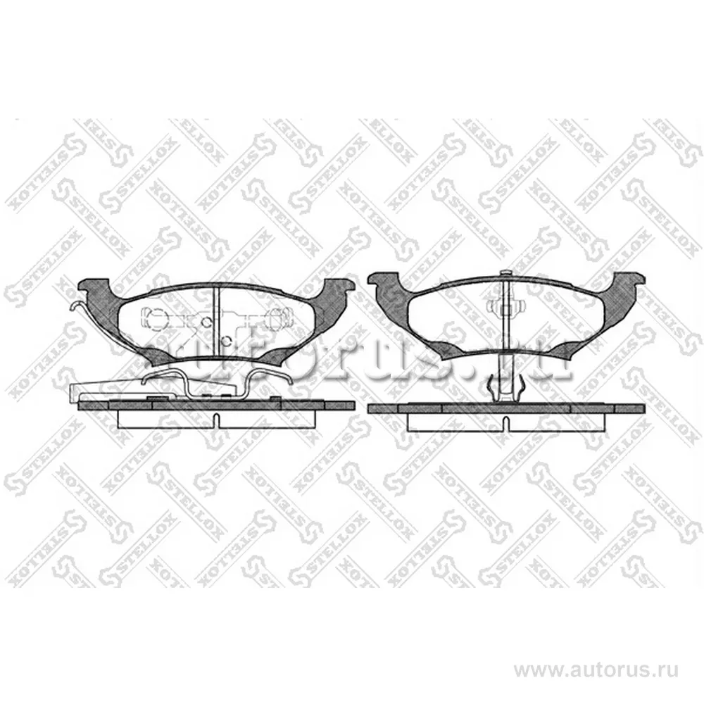 Колодки дисковые п. Dodge Caravan/Grand Caravan, Chrysler Voyager STELLOX 701 010B-SX