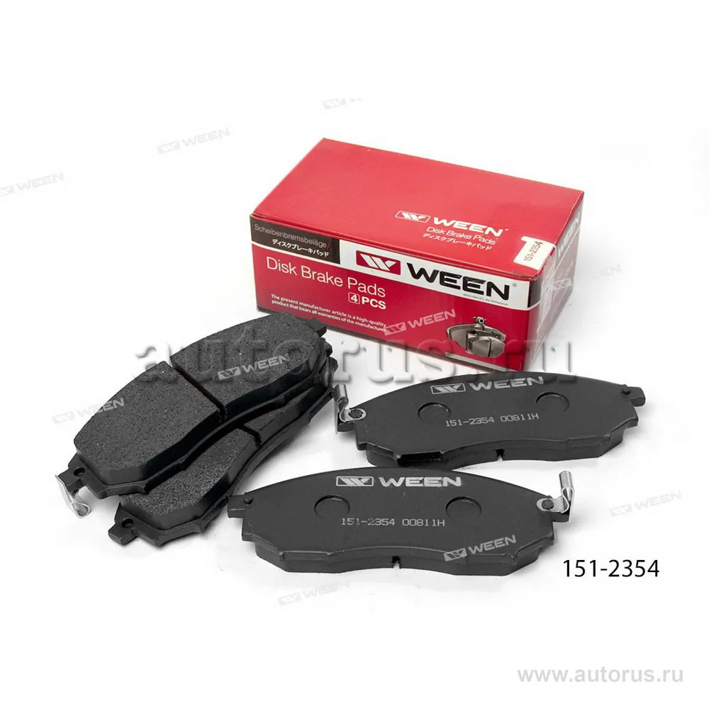 Тормозные колодки дисковые передние NISSAN Pathfinder (R51),(R52), Murano (Z50),(Z51), WEEN 151-2354