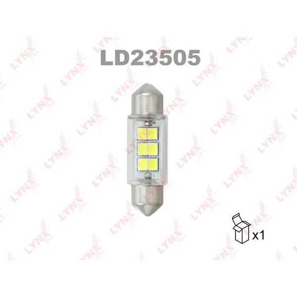 Лампа светодиодная 24V C5W W SV8,5 6900K LYNXauto LD23505