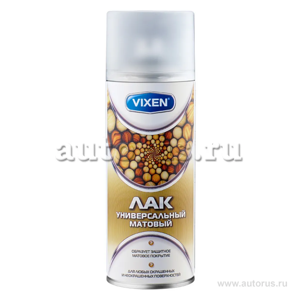 Лак универсальный матовый, аэрозоль 520 мл VIXEN VX24001