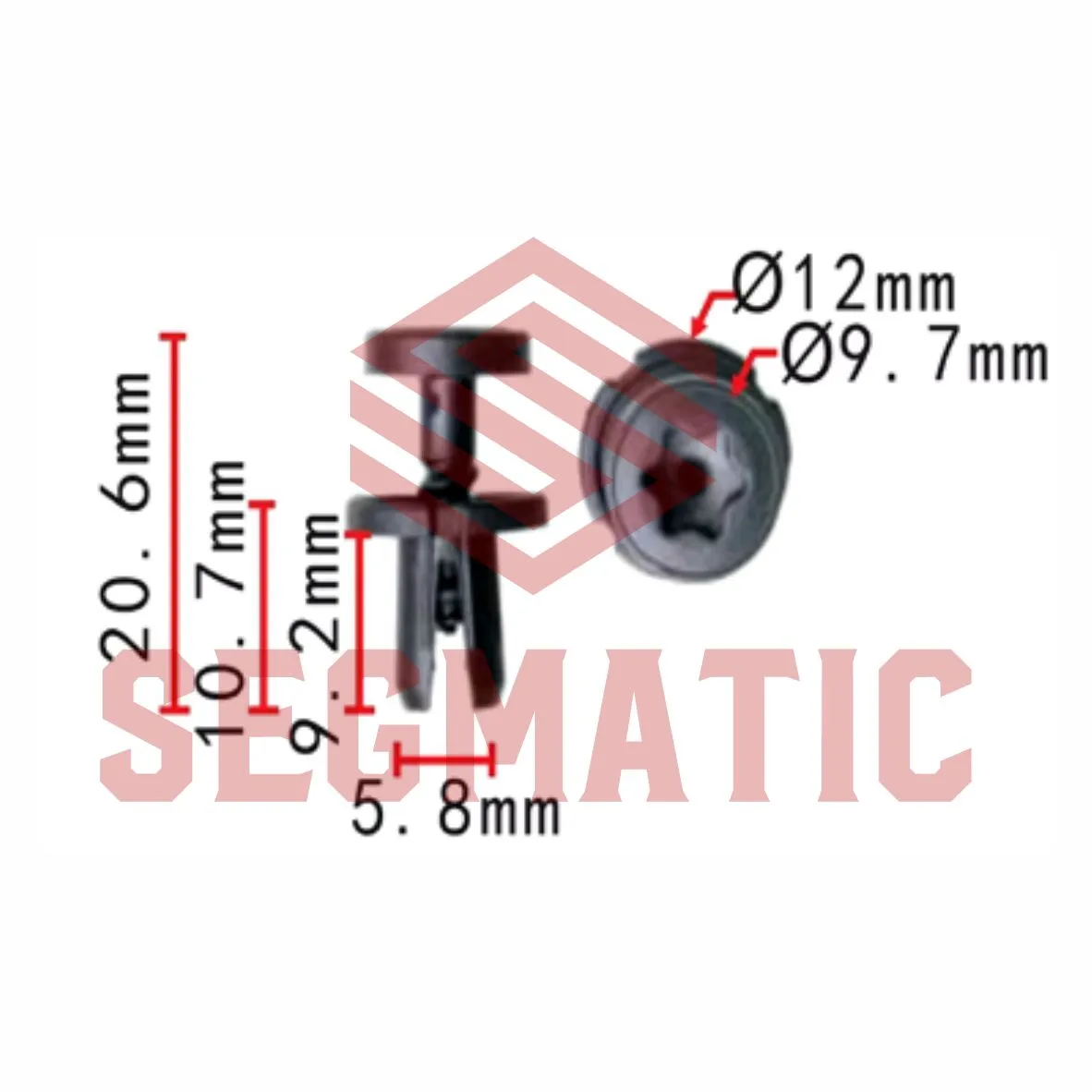 Клипса пластмассовая VAG SEGMATIC SG70203296