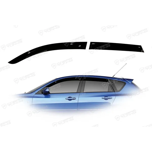 Дефлектора на окна Mazda 3 I Hb 2003-2008EuroStandard деф.окон Cobra Tuning ME20203