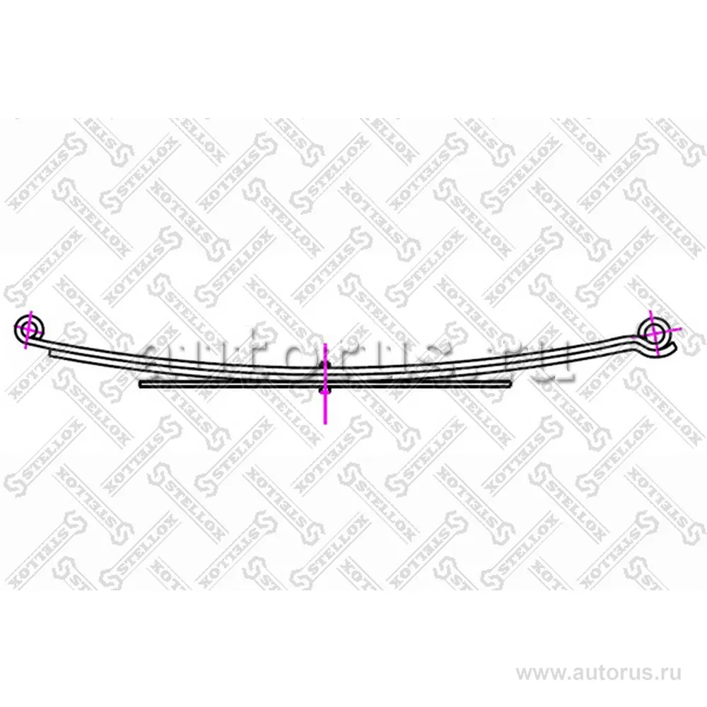 Рессора задн.3-лист Ford Transit 91-00 STELLOX 1200011_SX