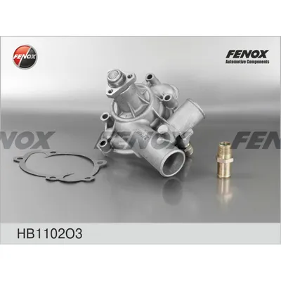 НАСОС ВОДЯНОЙ КЕРАМ. САЛЬНИК ШТАМП.КРЫЛЬЧ., ПРОКЛ. ГАЗ ДВ. ЗМЗ 4062 FENOX HB1102O3