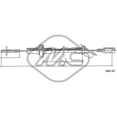 Трос сцепления REGATA TURBO D ALL Metalcaucho 81089