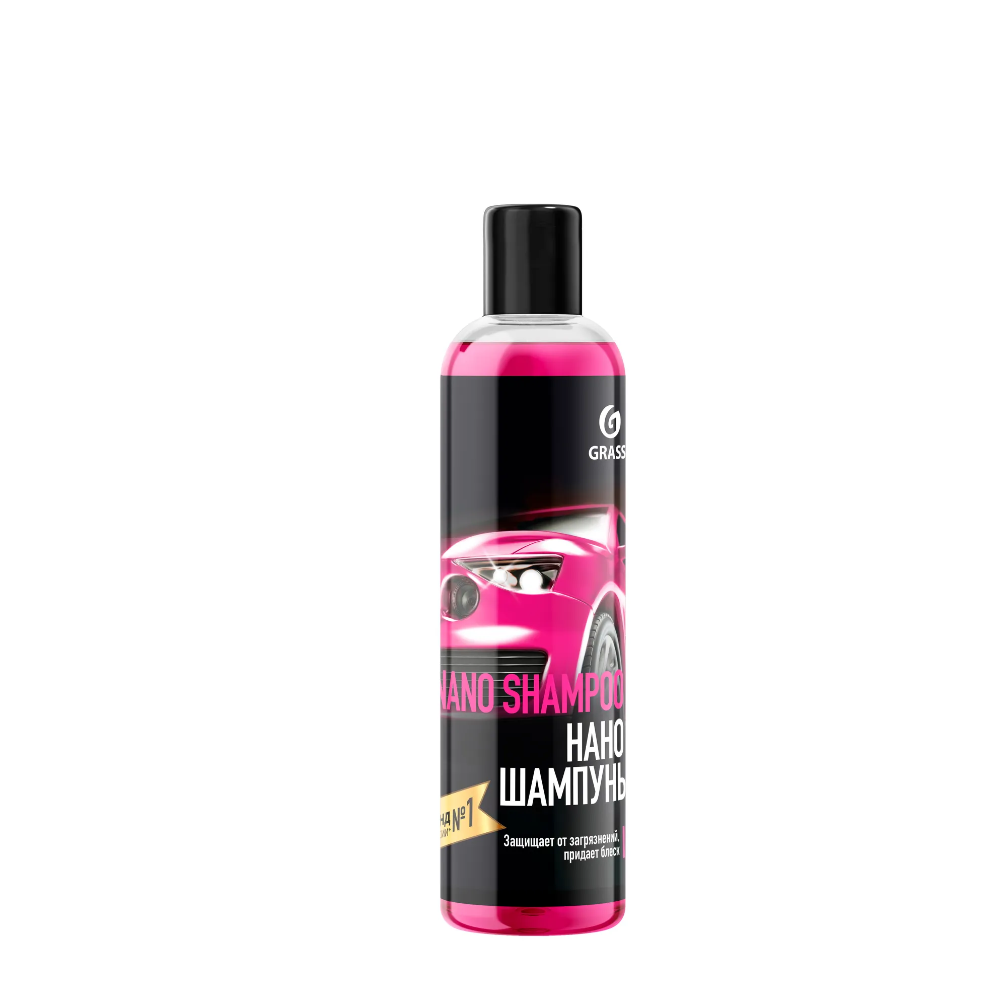 Шампунь автомобильный Nano Shampoo, для ручной и бесконтактной мойки, создает тонкую пленку, защищающую кузов от воды, грязи, обледенения, 250 мл