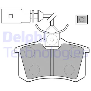 Диск тормозной задний DELPHI LP1556