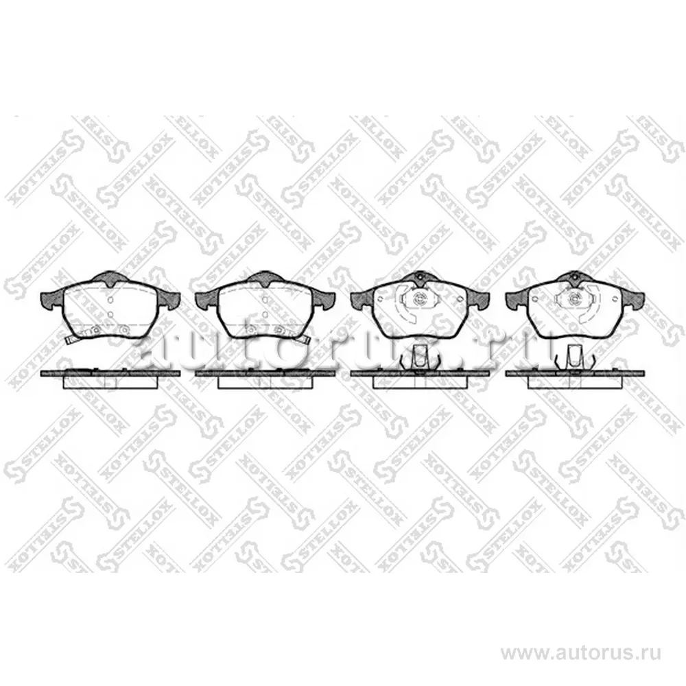 Колодки дисковые п. Saab 9-3 2.0-2.2T STELLOX 401 032-SX
