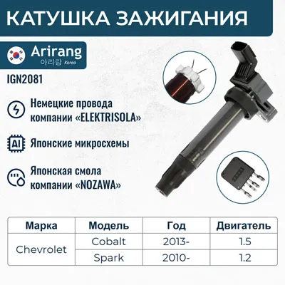 Катушка зажигания ARIRANG IGN2081