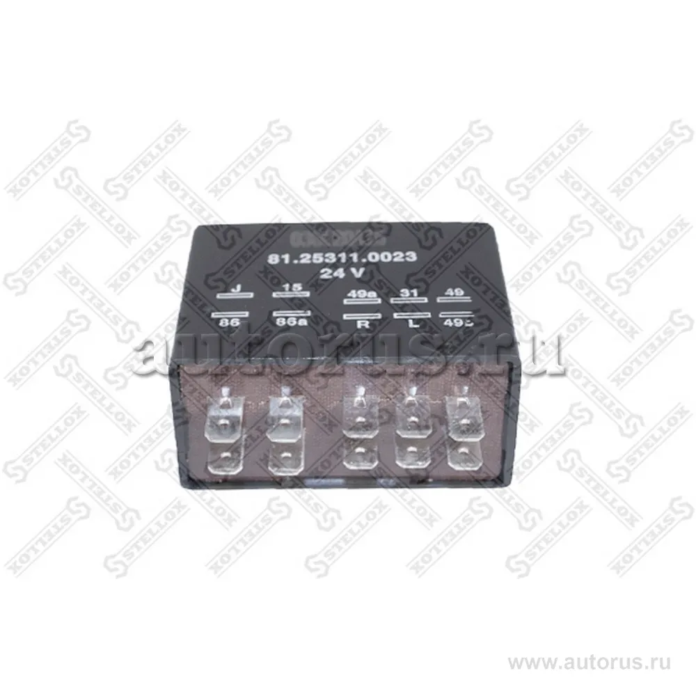 Реле поворотов 10 контактов, 24Vx21W MAN STELLOX 88-05809-SX