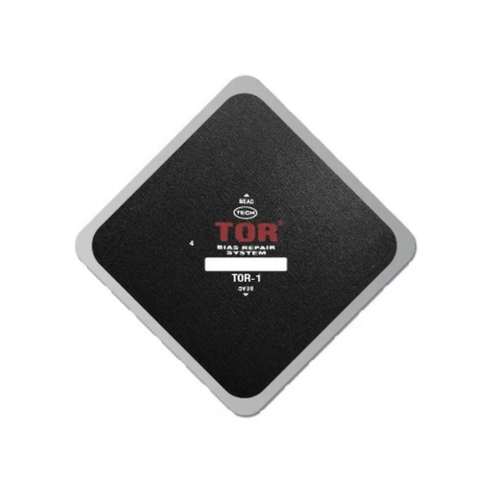 Заплатка TOR-1 c диагональным кордом 180х180 мм TECH 386BK