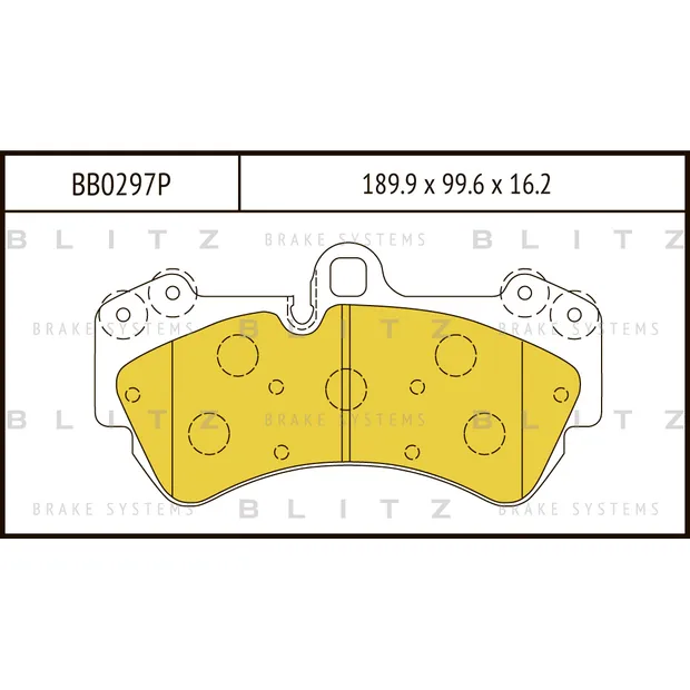 Колодки тормозные дисковые передние VW Touareg 02-> BLITZ bb0297p