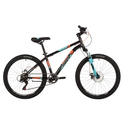 Велосипед NOVATRACK 24 BATTLER сталь 14'', черный, 6 скор.TZ500/TS-38/SG-6S, диск.торм STG Novatrack 24SHD.BATTLER.14BK23