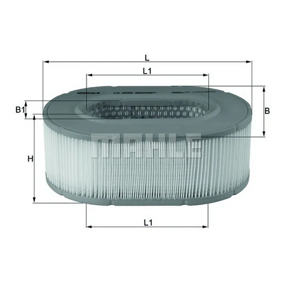 Фильтр воздушный 245x163x92 Hatz, Caterpillar KNECHT/MAHLE LX2535