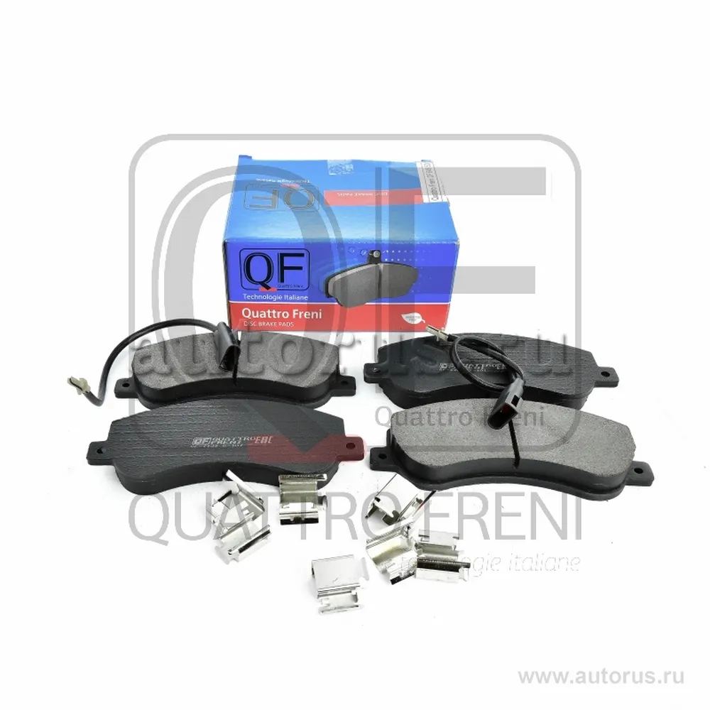 КОЛОДКИ ТОРМОЗНЫЕ FR С ЭЛЕКТРОДАТЧИКОМ И ПРУЖИНАМИ FORD TRANSIT 2006