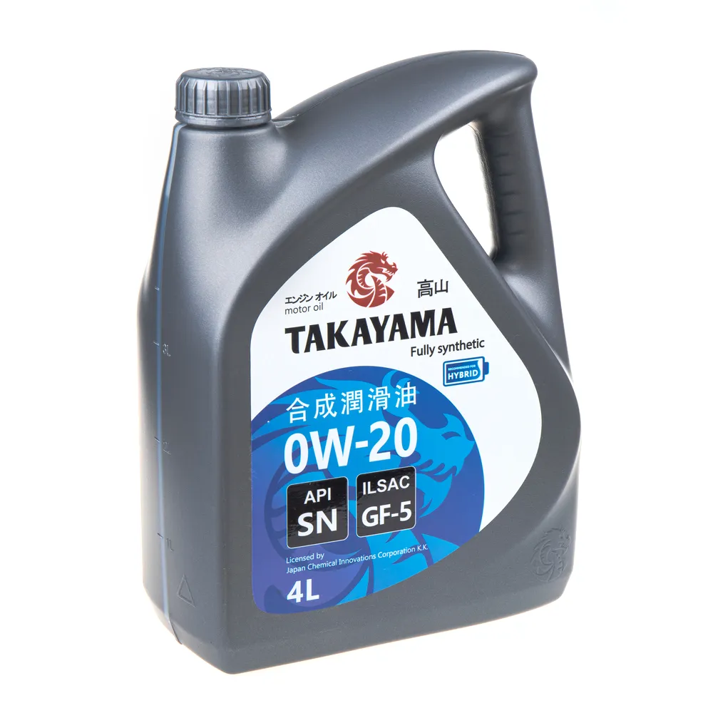 Масло моторное Takayama Motor Oil 0W-20 4 л 605554