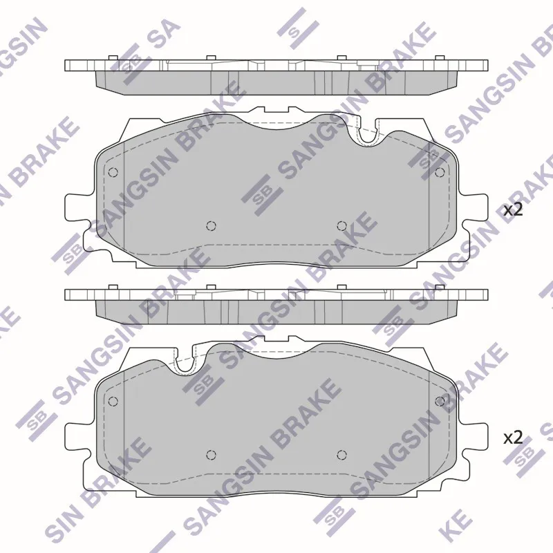 Колодки тормозные дисковые SANGSIN BRAKE SP4128