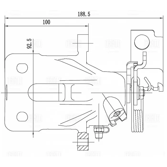 Суппорт торм. для а/м Honda Accord (97-) зад. прав. d=38мм TRIALLI CF 012072