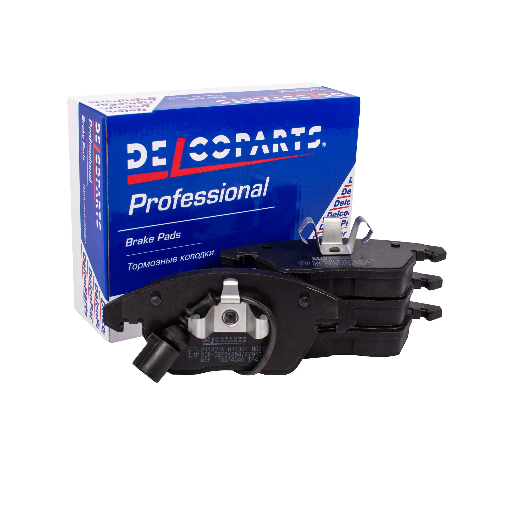 Колодки тормозные передние Skoda OCTAVIA, VW JETTA, POLO, PASSAT DelcoParts 19374040