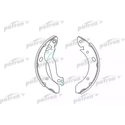Колодки тормозные барабанные HYUNDAI: COUPE 96-02, LANTRA I 90-95, LANTRA II 95 PATRON PSP319